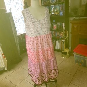 Multi tier silky dress size XL